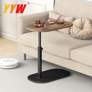 C Shaped Side Table Adjustable Height C Shaped End Table 360 Swivel Couch Side Tables That Slide Under Modern Small Coffee