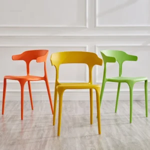 Simple Restaurant Kitchen Dining Chairs Nordic Living Room Bedroom Plastic Chair Modern Cloakroom Coffee Shop Back Armchairs G