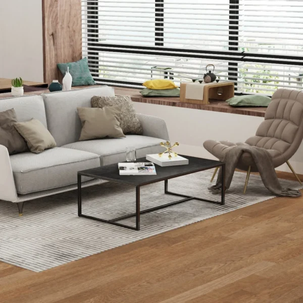 LUVODI 1M Long Rectangle Living Room Coffee Table Sofa Side Table with White Black Grey Marble Tabletop - Image 2
