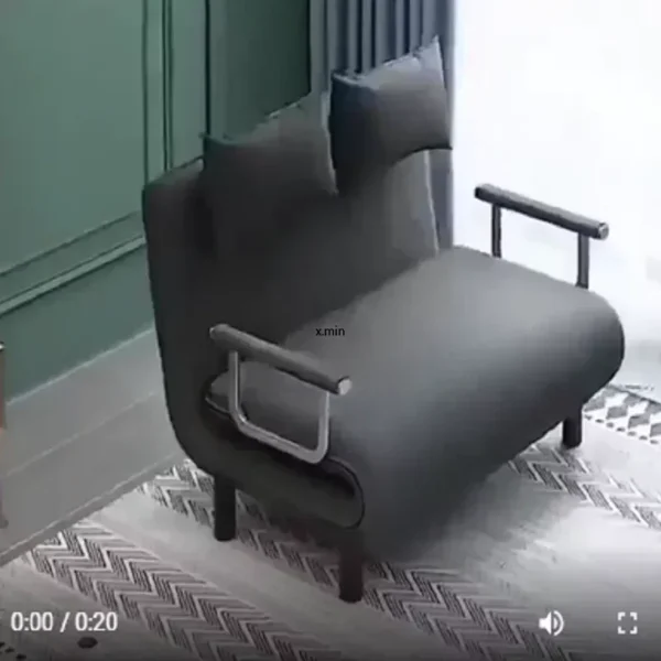 Luxury Grey Simple Folding Sofa Bed Apartment Small Family Simple Reclining Chair Single Folding Sofa Bed 2023 Dropshopping - Image 2