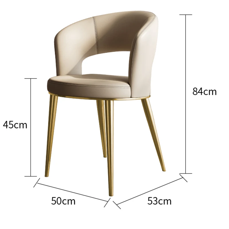 Italian Style Living Room Designer Dining Chairs Bedroom Restaurant Modern Dining Chairs Coffee Shop Home Furniture Cadeira HBDC - Image 6