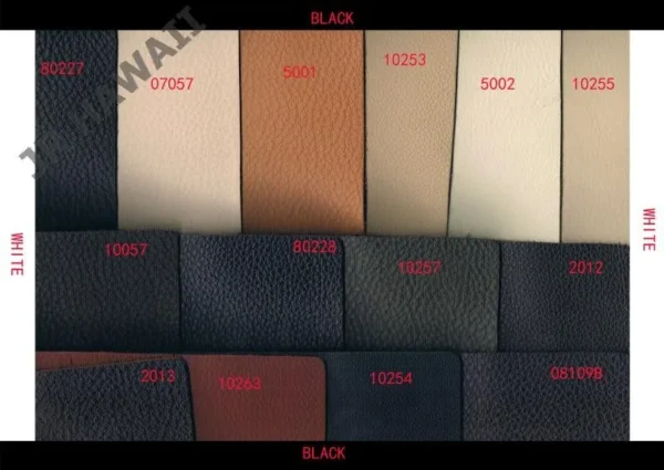 MANBAS leather swatches of living room Sofa set / muebles de sala genuine leather sofa cama puff - Image 4