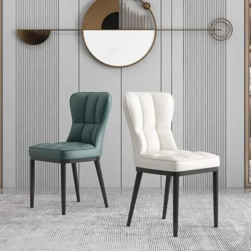 Light Luxury, Soft Bag, Dining Chair, Living Room, Nordic, Restaurant, Coffee, Hotel, Stool, Chair, Backrest, Household - Image 6