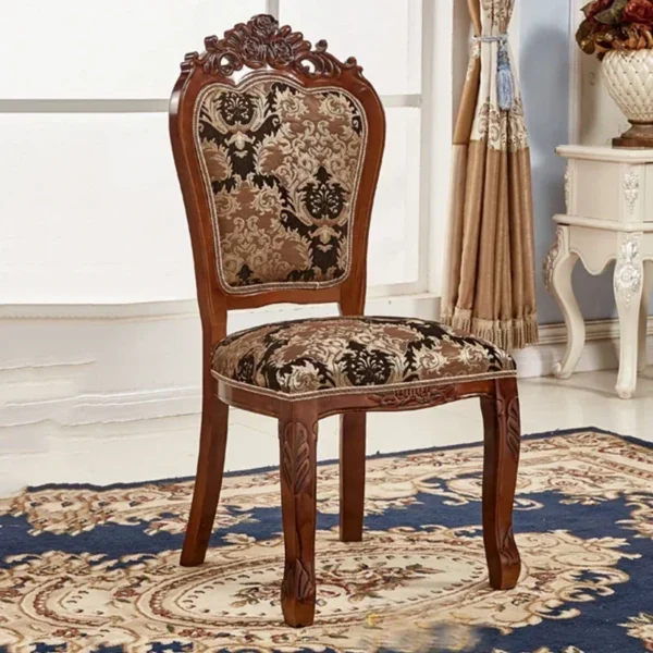 Living Room Vintage Dining Chairs Kitchen Accent Restaurant Wooden Chair Waiting Luxury Sillas Para Comedor Home Furniture - Image 4